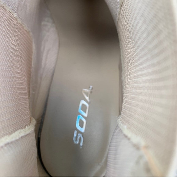 Soda Beige Ankle Booties - Picture 8 of 8